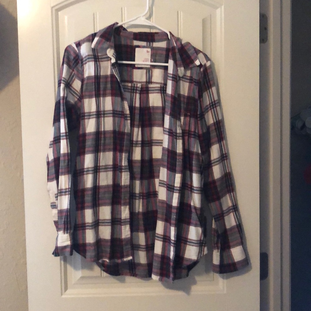 Plaid long sleeve shirt